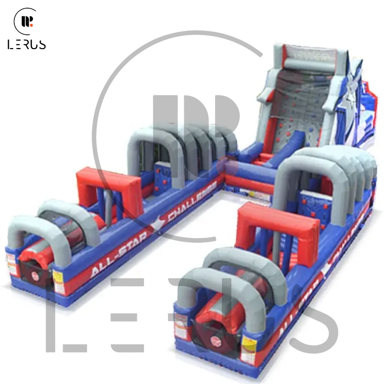 Bočni pogled na All Star napuhanac s jasno vidljivom stazom i preprekama.