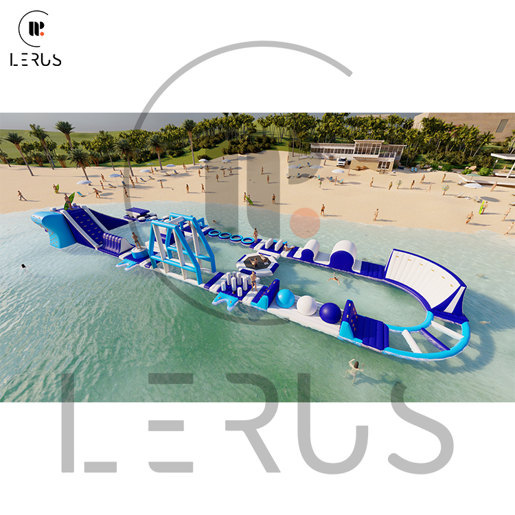 Pogled iz zraka na projekt London s detaljnim prikazom prepreka i mostova.